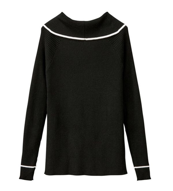 GeeRA（ジーラ）の「ビッグカラーデザインリブニット（ニット・セーター）」｜詳細画像