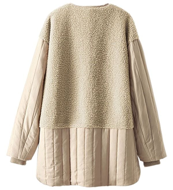 BELLUNA（ベルーナ）の「ボア切替キルトデザインミドル丈コート（ハーフコート）」｜詳細画像