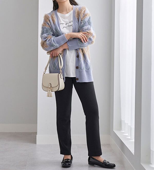 BELLUNA（ベルーナ）の「まるではく毛布！静電防止付裏ファーイージーパンツ（フルレングスパンツ）」｜詳細画像