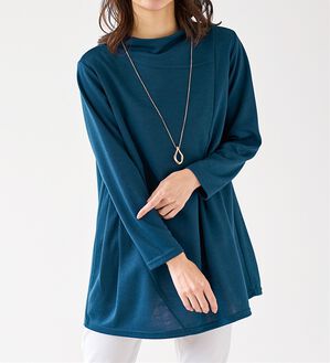 BELLUNA（ベルーナ）の「ボトルネック切替デザインチュニック（チュニック）」｜詳細画像