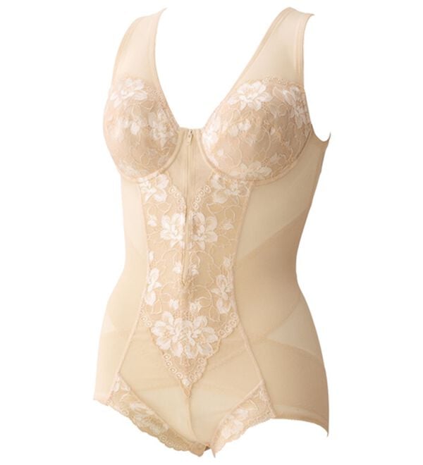 「【２色組】姿勢整うスッキリボディスーツ（ボディスーツ・シェイパー）」｜詳細画像