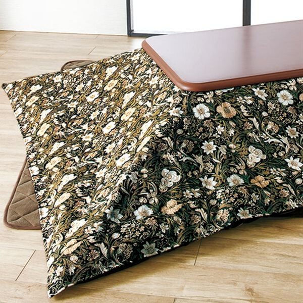 「ゴブラン織こたつ布団３点セット・継ぎ脚付リビングこたつ４点セット（こたつテーブル）」｜詳細画像