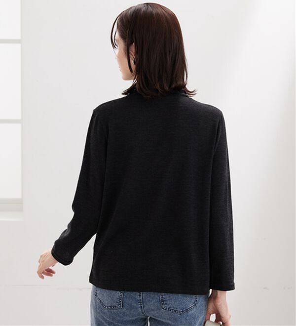 BELLUNA（ベルーナ）の「【2点セット】もちもち素材キーネックポンチョアンサンブル（アンサンブル）」｜詳細画像