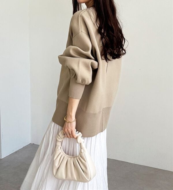 GeeRA（ジーラ）の「ハーフジップニットプルオーバー（ニット・セーター）」｜詳細画像