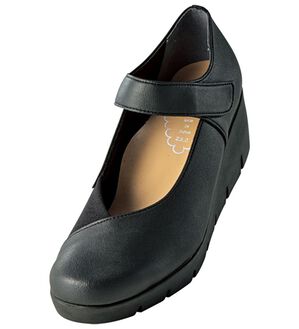 BELLUNA（ベルーナ）の「日本製外反母趾対応柔らかパンプス（パンプス）」｜ブラック