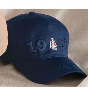 「＜ハッシュパピー＞ツイルキャップ（メンズ帽子）」｜ネイビー