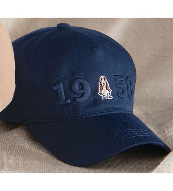 「＜ハッシュパピー＞ツイルキャップ（メンズ帽子）」｜ネイビー