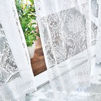 「デザインマクラメレースカーテン（レースカーテン）」