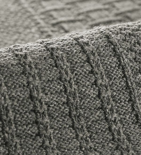 BELLUNA（ベルーナ）の「パッチワーク柄編地変化ニットベスト（ベスト）」｜詳細画像