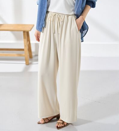 BELLUNA（ベルーナ）の「シャリさら！快適ドロストワイドパンツ（ワイドパンツ・ガウチョ）」