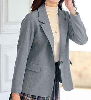 BELLUNA（ベルーナ）の「＜楽スタフィット＞シリーズ（ジャケット・パンツ・ベスト）（フルレングスパンツ）」｜テーラードジャケット/グレー