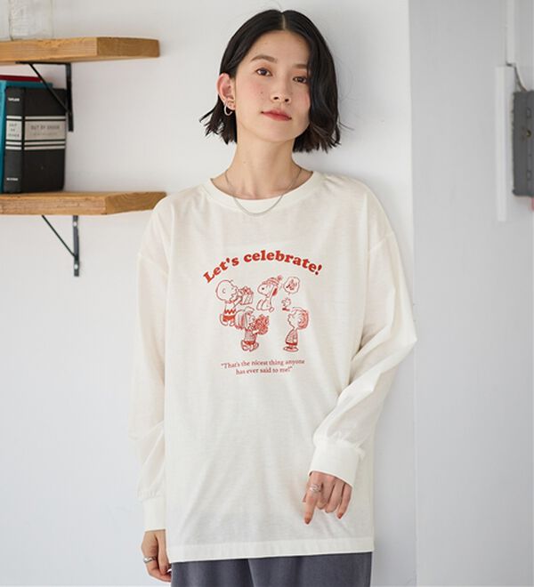 Viola e Viola（ヴィオラ エ ヴィオラ）の「【スペシャルコラボ】スヌーピーCelebrateTシャツ（Tシャツ）」｜詳細画像