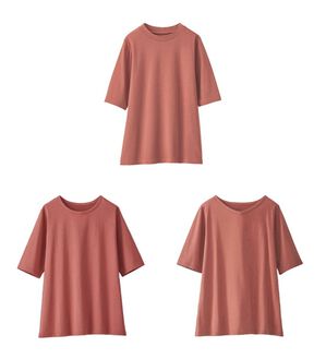 BELLUNA（ベルーナ）の「綿１００％抗菌防臭汗ジミ対策プルオーバー（カットソー）」｜ローズブラウン