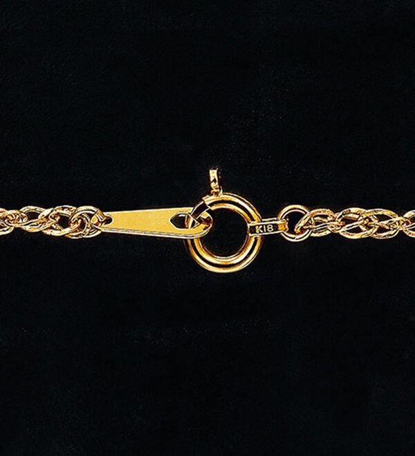 ^_−☆ネックレス【18k＊ITALY】m♡m 18金 メンズ ネックレス 18k レディース 「hollow フィガロ