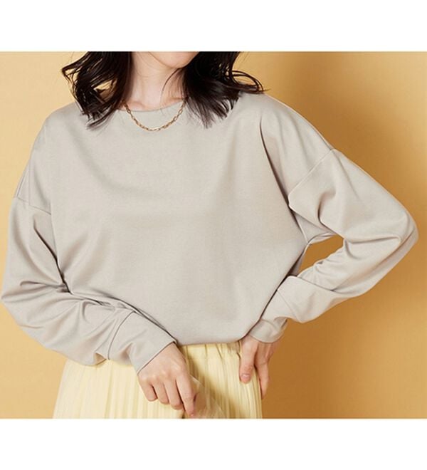 BELLUNA（ベルーナ）の「もちっとなめらか！大人顔サマ見えプルオーバー（カットソー）」｜詳細画像