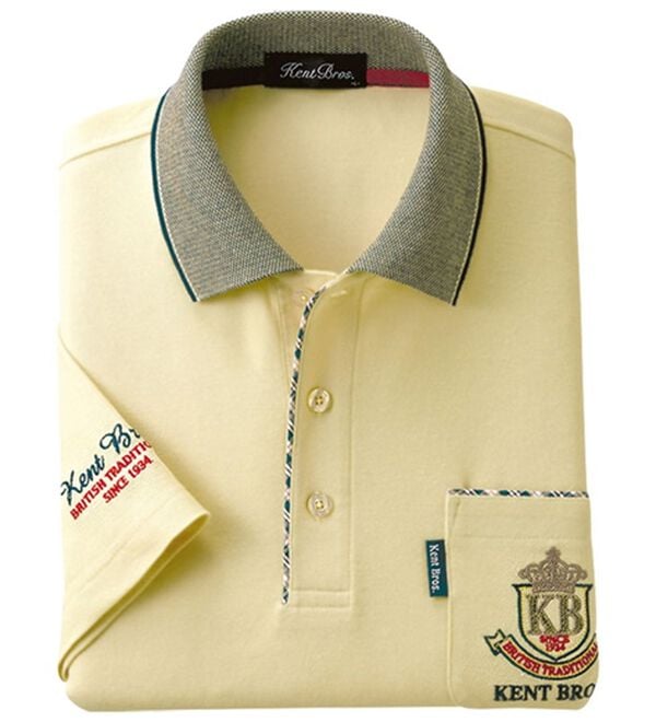 「新デザイン半袖ブランドポロシャツ（メンズポロシャツ）」｜ベージュ