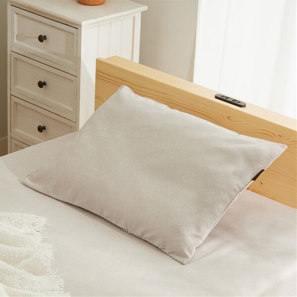 iellio（イエリオ）の「シャンブレー調ストライプカバーリング（敷布団カバー・シーツ）」｜詳細画像