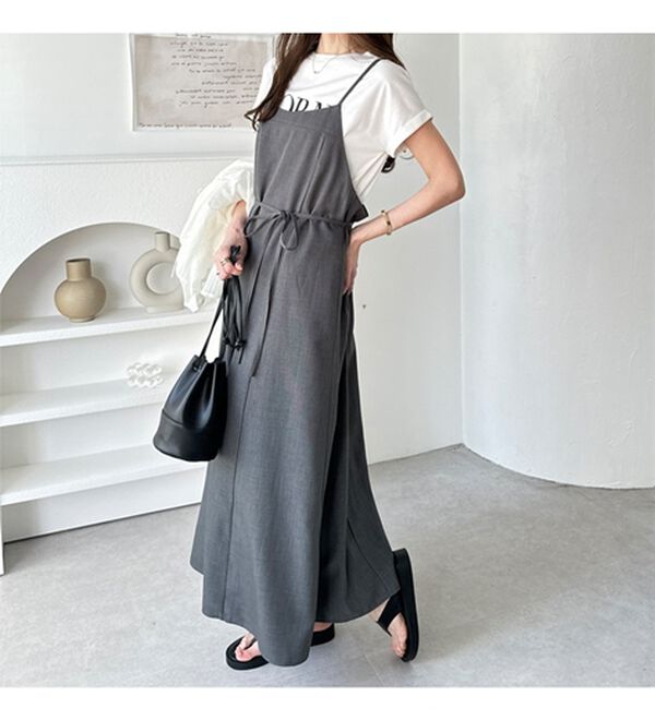 GeeRA（ジーラ）の「リネンライクロングキャミワンピース（その他ワンピース）」｜詳細画像