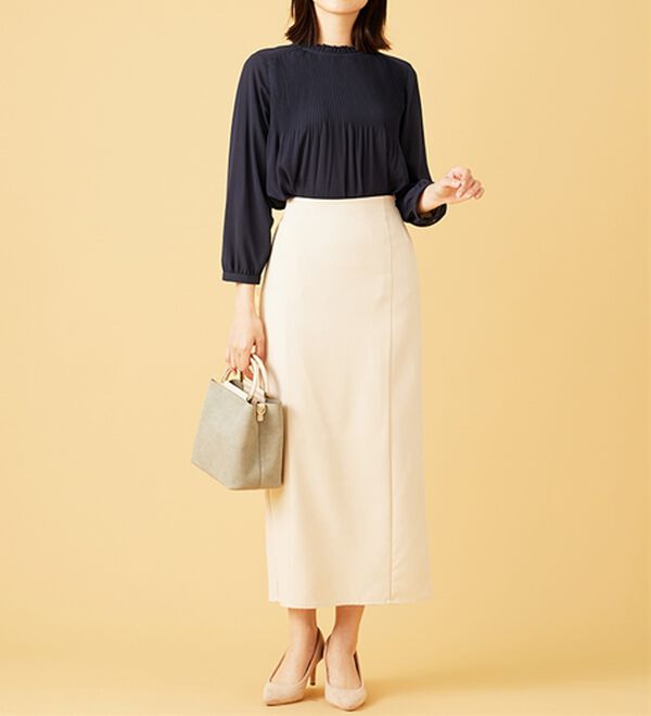 BELLUNA（ベルーナ）の「〈セレモニースタイル〉細プリーツデザインブラウス（ブラウス）」｜詳細画像