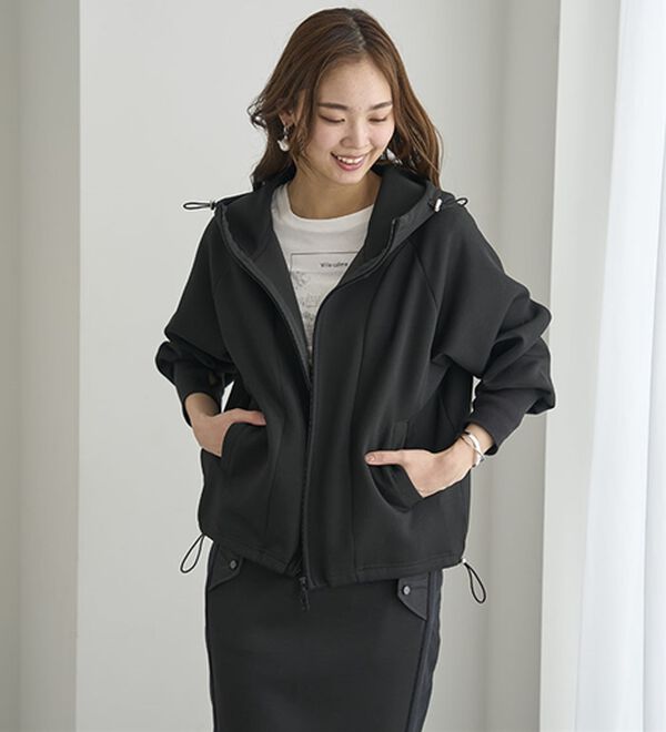 BELLUNA（ベルーナ）の「【ＳＭＡＲＴ　ＥＣＯ　ＪＥＲＳＥＹ】ダブルジップ切替パーカー（パーカー）」｜詳細画像