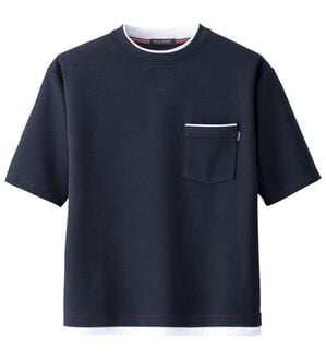 「着回し易さが魅力の楽するクリーンＴシャツ（メンズＴシャツ）」｜ネイビー