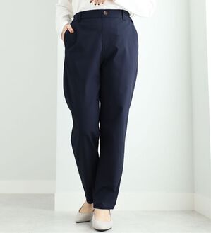 BELLUNA（ベルーナ）の「チノ見えストレッチ素材らくちんパンツ（フルレングスパンツ）」｜ネイビー