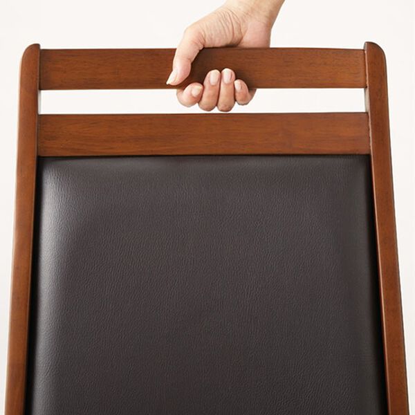 「お買得天然木回転チェア２脚組（椅子・チェア・スツール）」｜詳細画像