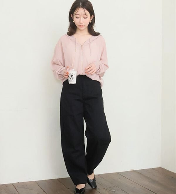 A HAPPY MARILYN（アハッピーマリリン）の「【Ｌ～８Ｌ】トレンドスタイルの、バレルパンツ。（ワイドパンツ・ガウチョ）」｜詳細画像