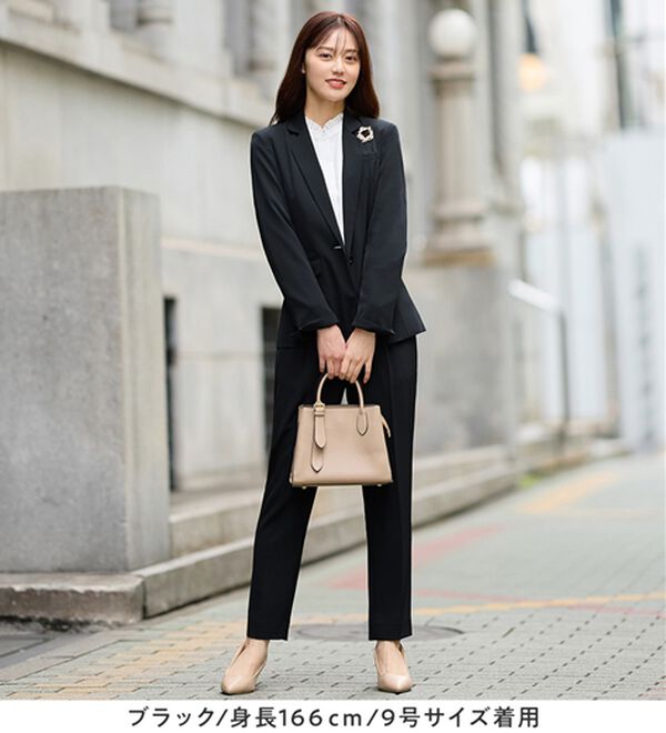 alotta（アロッタ）の「【２点セット】洗える！多機能セットアップ＜７号～２３号＞（パンツスーツ）」｜詳細画像