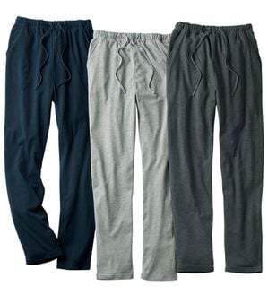 「【３本組】肌に優しい綿１００％なめらかスムースパンツ（メンズルームウェア）」｜3本組
