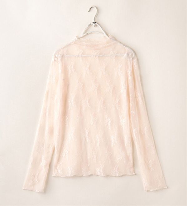 YU'NOW（ユナウ）の「ハイネックレースインナー（肌着・インナーウェア）」｜ピンクベージュ