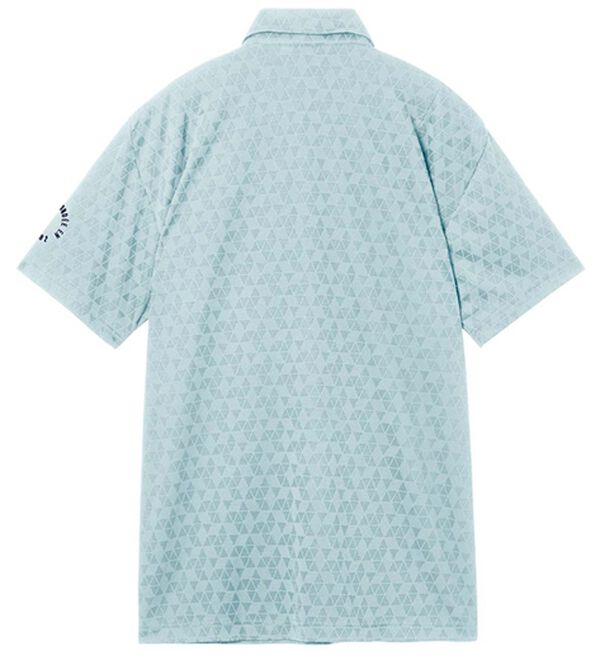 「＜ルコック＞ゴルフ　トライアングルジャガード半袖シャツ（メンズシャツ）」｜詳細画像