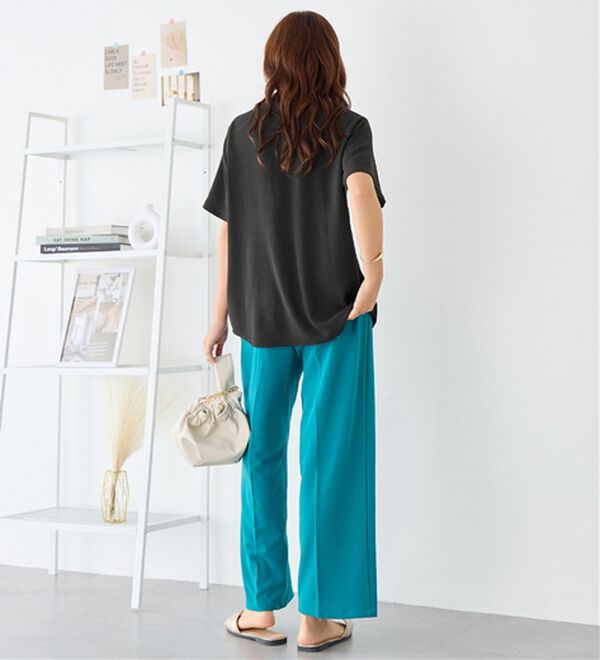 Viola e Viola（ヴィオラ エ ヴィオラ）の「【接触冷感】ヨークレースブラウス（ブラウス）」｜詳細画像