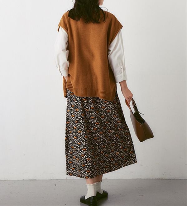 Viola e Viola（ヴィオラ エ ヴィオラ）の「総柄プリントバルーンスカート（ロングスカート）」｜詳細画像