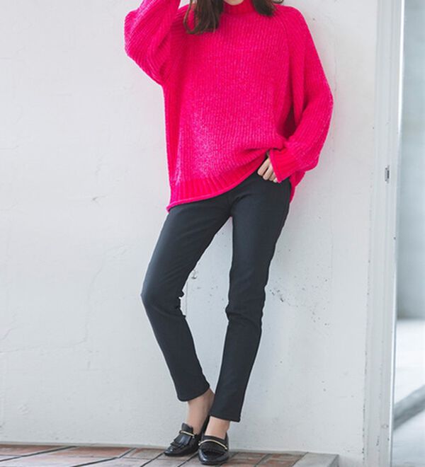 RANAN（ラナン）の「＋１０度素材！蓄熱保温裏起毛ストレッチスリムパンツ（フルレングスパンツ）」｜詳細画像