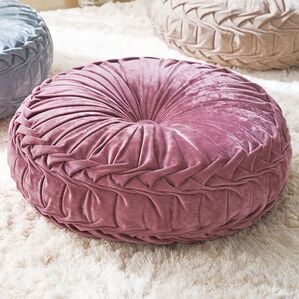 「かわいい花型ボリュームクッション（クッション・クッションカバー）」｜ピンク