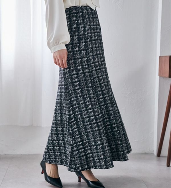 RANAN（ラナン）の「ツイードマーメイドスカート（ロングスカート）」｜詳細画像