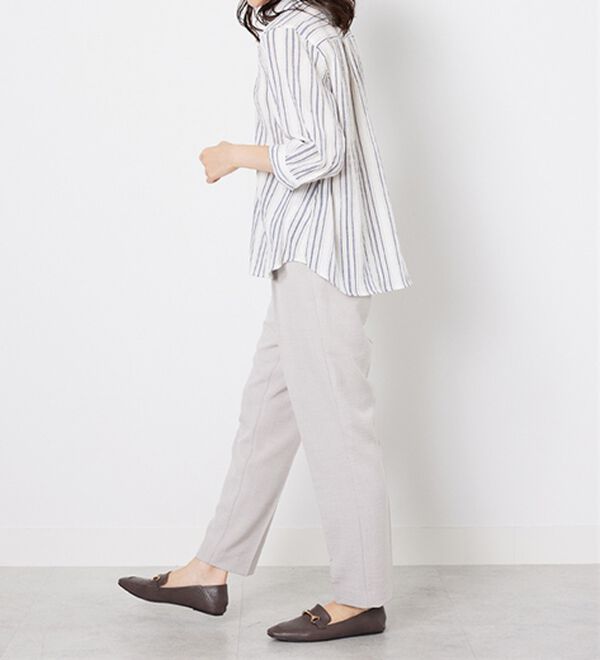 BELLUNA（ベルーナ）の「スキッパー衿ぽこぽこ素材ブラウス（ブラウス）」｜詳細画像