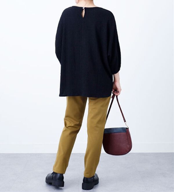 BELLUNA（ベルーナ）の「楊柳素材肩ボタンプルオーバー（カットソー）」｜詳細画像