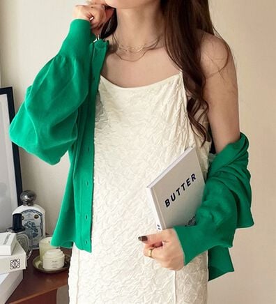 GeeRA（ジーラ）の「ぽこぽこカットジャカードキャミワンピース（その他ワンピース）」