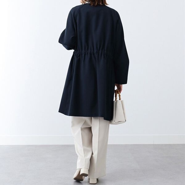 BELLUNA（ベルーナ）の「麻調素材袖切替デザインロングジャケット（ロングコート）」｜詳細画像