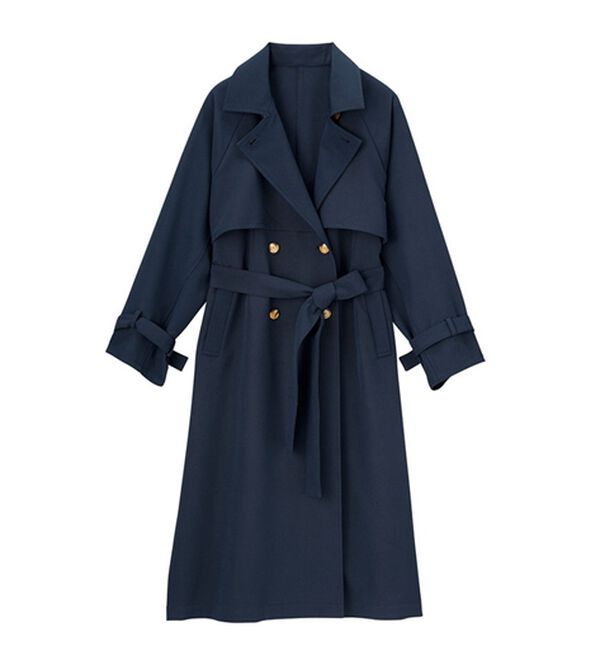 GeeRA（ジーラ）の「『ドラマ着用商品』上品オーバーサイズトレンチコート（ロングコート）」｜詳細画像