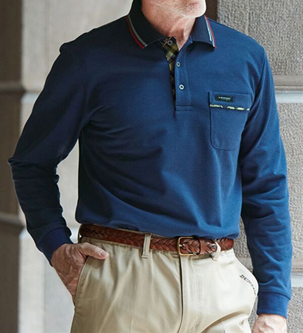 「＜ダンロップ・リファインド＞日本製裏起毛ポロシャツ（メンズポロシャツ）」｜詳細画像