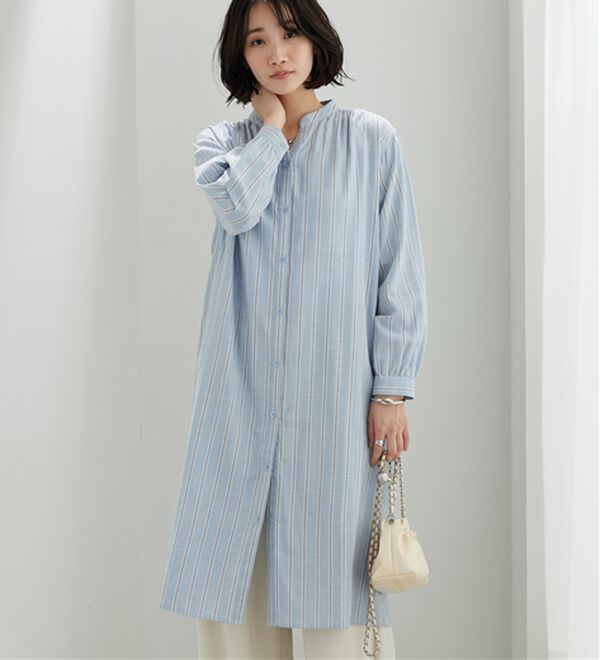 BELLUNA（ベルーナ）の「綿100％ダブルガーゼ素材ワンピース（その他ワンピース）」｜詳細画像