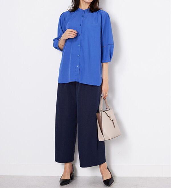 BELLUNA（ベルーナ）の「エアリービンテージ素材レース使いブラウス（ブラウス）」｜詳細画像