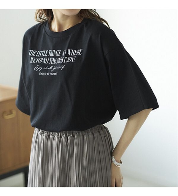 GeeRA（ジーラ）の「プリントチュニックＴシャツ（カットソー）」｜詳細画像