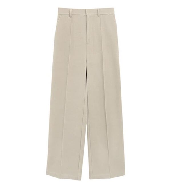 Pierrot（ピエロ）の「カシミヤタッチセミルーズストレートパンツ（フルレングスパンツ）」｜詳細画像