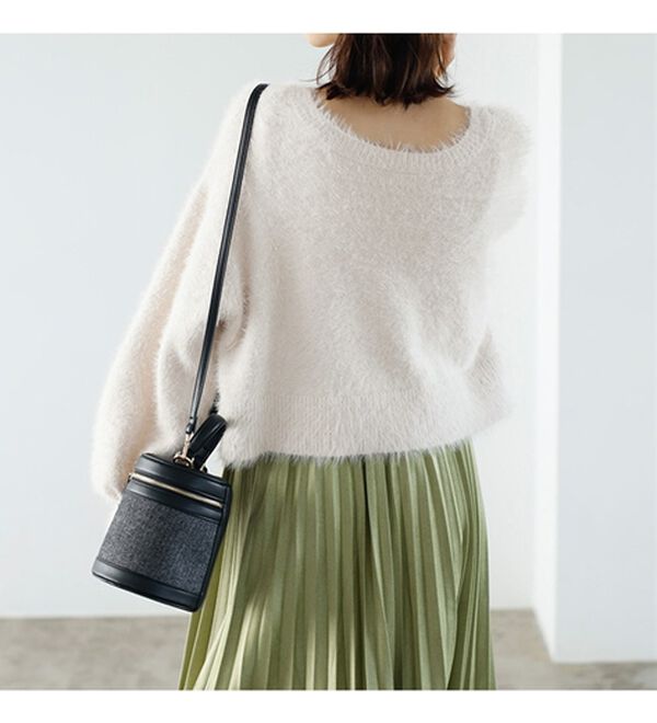 GeeRA（ジーラ）の「前後２ＷＡＹシャギー袖ボリュームニット（ニット・セーター）」｜詳細画像