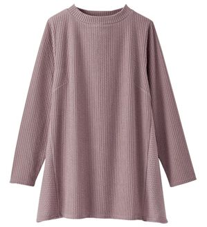 BELLUNA（ベルーナ）の「錯覚細見せ！テンセル（ＴＭ）繊維混チュニック（チュニック）」｜ローズグレー