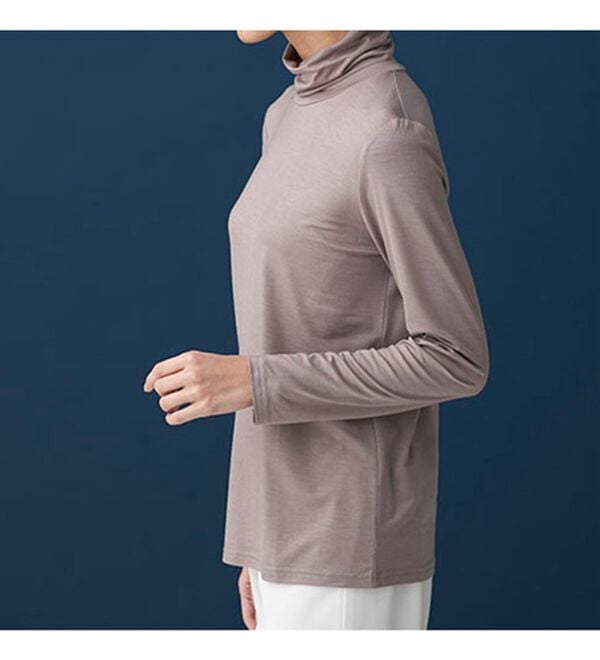 BELLUNA（ベルーナ）の「なめらかテンセル（ＴＭ）繊維ストレッチプルオーバー（カットソー）」｜詳細画像